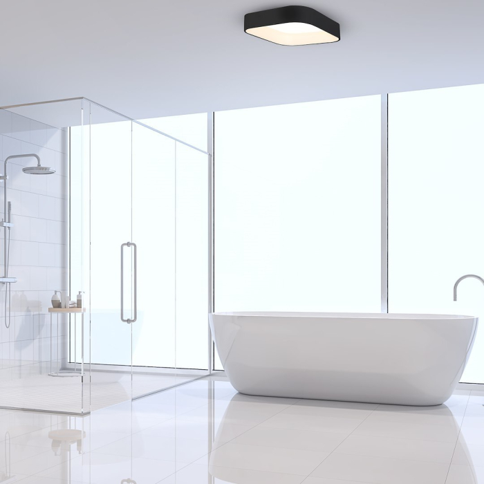 Plafoniera Milagro Astro LED 40W 1680lm 3000K/4000K 230V Black Metal & Acril IP20 [3]