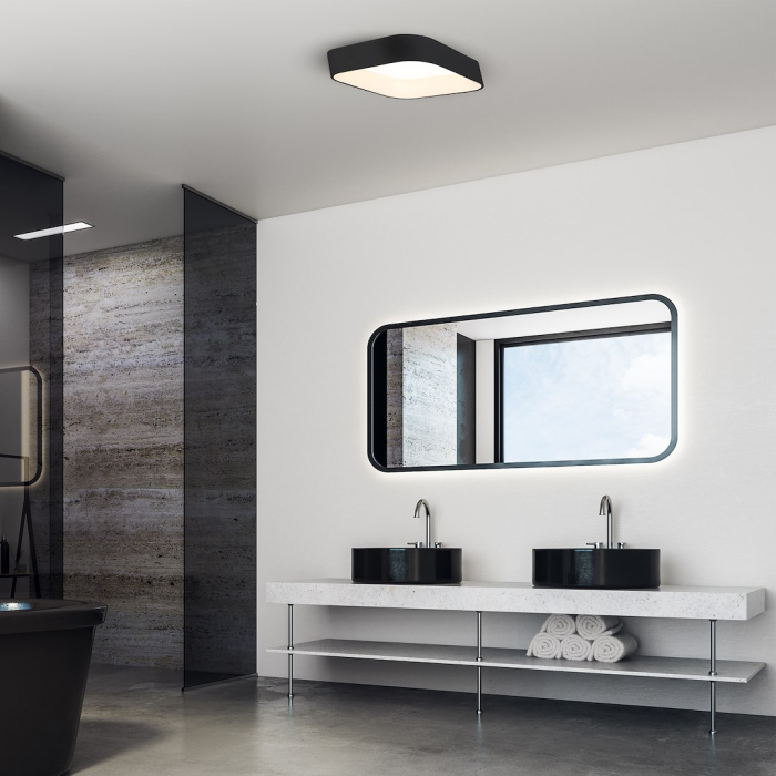 Plafoniera Milagro Astro LED 40W 1680lm 3000K/4000K 230V Black Metal & Acril IP20 [4]