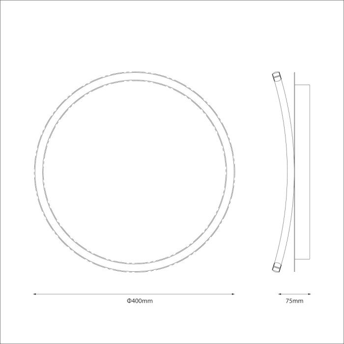Plafoniera Milagro Cali LED 30W 2020 lm 4000K 230V Black & White Metal IP20 [8]