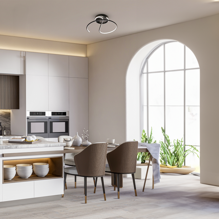 Plafoniera Milagro Delta LED 30W 1950lm 4000K 230V Black Metal & Plastic IP20 [3]