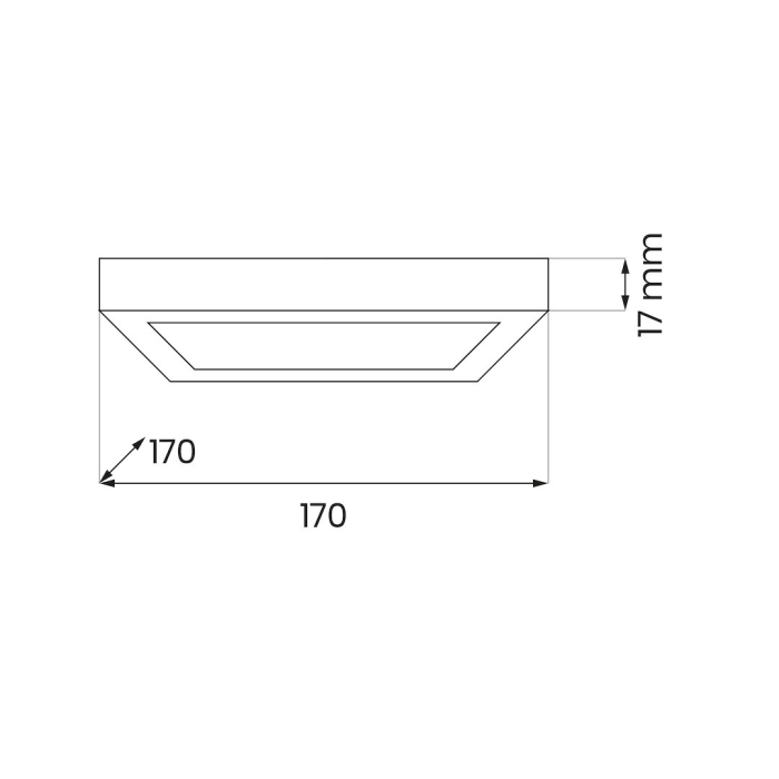Plafoniera Milagro Evora LED 12W 840lm 3000K/4000K/6000K 230V White Plastic IP20 [7]