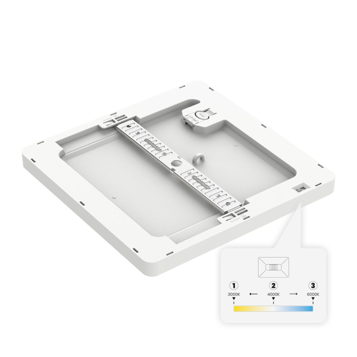 Plafoniera Milagro Evora LED 12W 840lm 3000K/4000K/6000K 230V White Plastic IP20 [5]