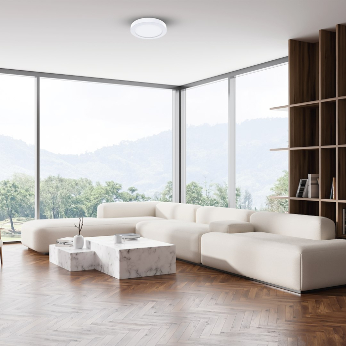 Plafoniera Milagro Evora LED 6W 420lm 3000K/4000K/6000K 230V White Plastic IP20 [6]