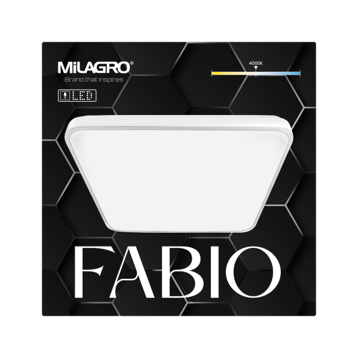 Plafoniera Milagro Fabio LED 23W 2100 lm 4000K 230V White Metal & Plastic IP20 [6]