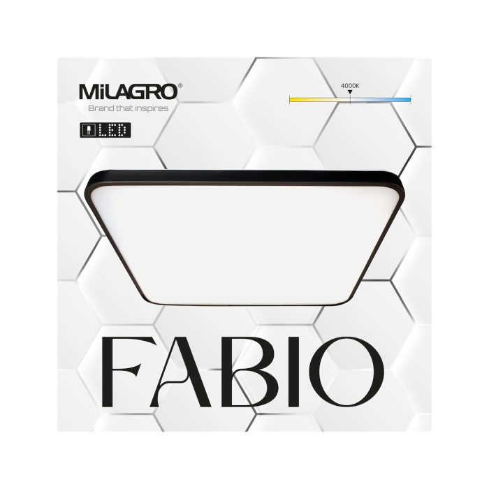 Plafoniera Milagro Fabio LED 35W 3100 lm 4000K 230V Black Metal & Plastic IP20 [6]