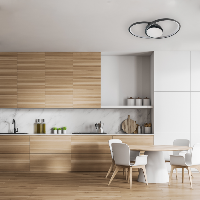 Plafoniera Milagro Focus LED 40W 2400 lm 4000K 230V Black Metal & Acril IP20 [5]