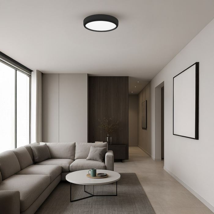 Plafoniera Milagro Gea LED 36W 2520lm 3000K/6000K 230V Black Metal & Plastic IP20 [3]