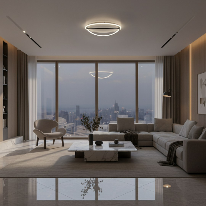 Plafoniera Milagro Halo LED 38W 2850 lm 4000K 230V Black & White Metal IP20 [5]