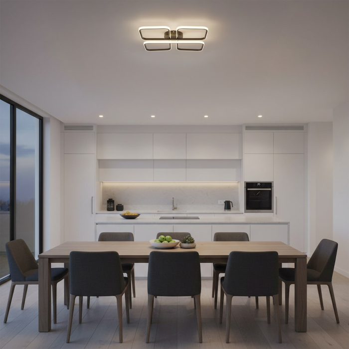 Plafoniera Milagro Hidalgo LED 40W 1507 lm 4000K 230V Black Metal IP20 [5]