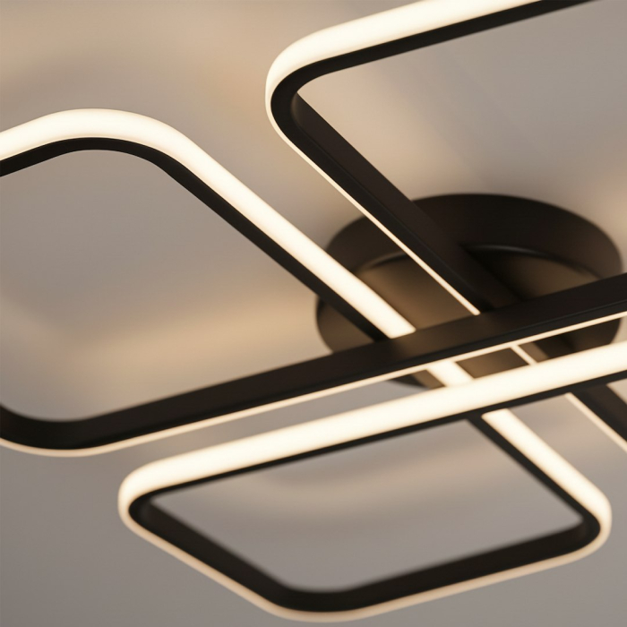 Plafoniera Milagro Hidalgo LED 40W 1507 lm 4000K 230V Black Metal IP20 [6]