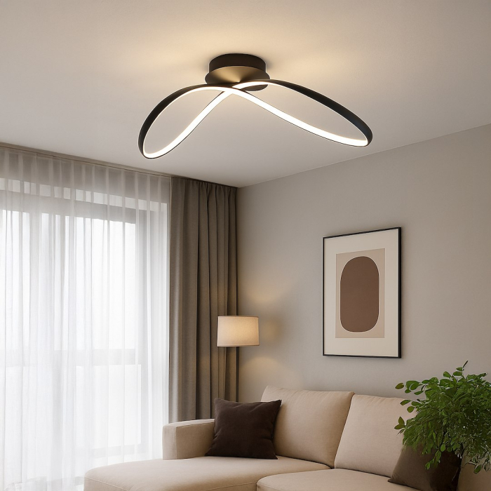 Plafoniera Milagro Infinity LED 21W 1200lm 4000K 230V Black Metal & Plastic IP20 [3]