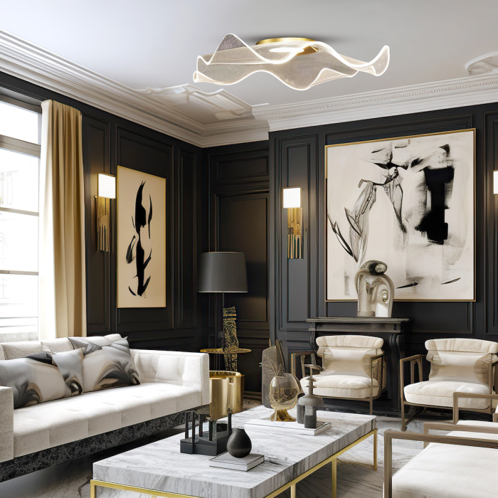 Plafonieră Milagro Largo  16W 1300lm 4000K 230V/50Hz Gold Metal & Acril IP20 [4]