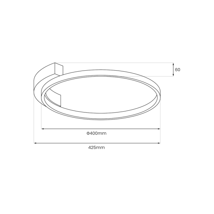 Plafoniera Milagro Luna LED 18W 650 lm 4000K 230V Black Metal IP20 [7]