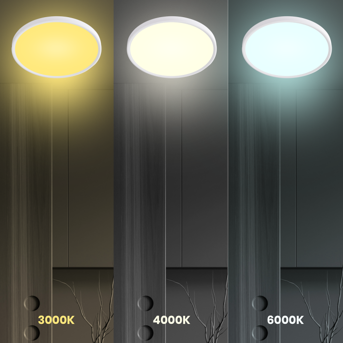 Plafoniera Milagro Maq LED 24W 2500lm 3000K/4000K/6500K 230V White Plastic IP40 [4]