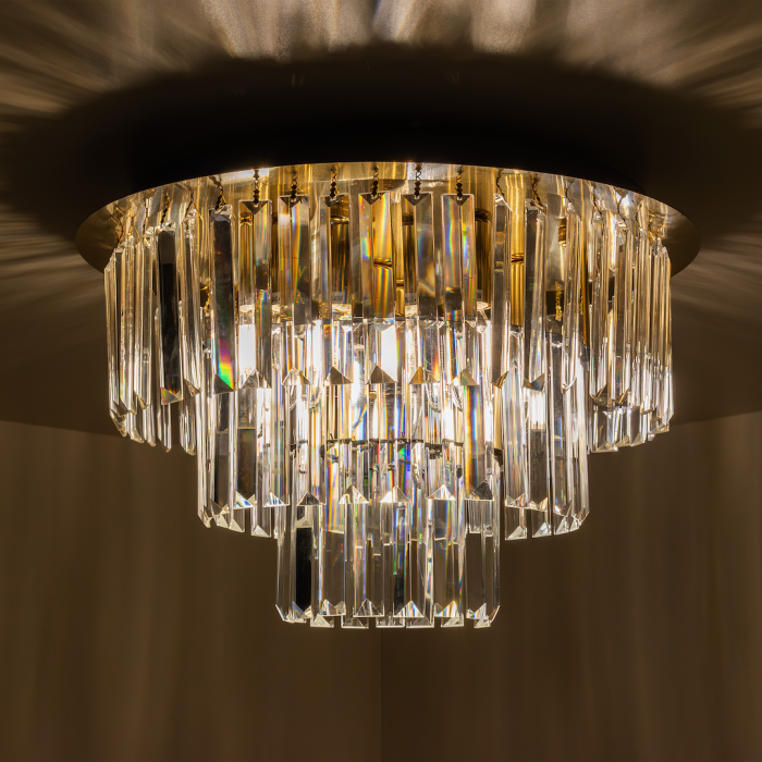 Plafonieră Milagro Milano  6xE14 max 40W   230V/50Hz Gold Metal & Cristal IP20 [5]