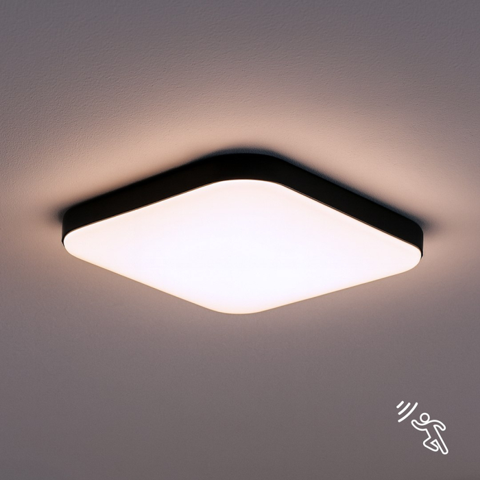 Plafoniera Milagro Nemo LED 16W 1690lm 4000K 230V Black Metal & Plastic IP44 [6]