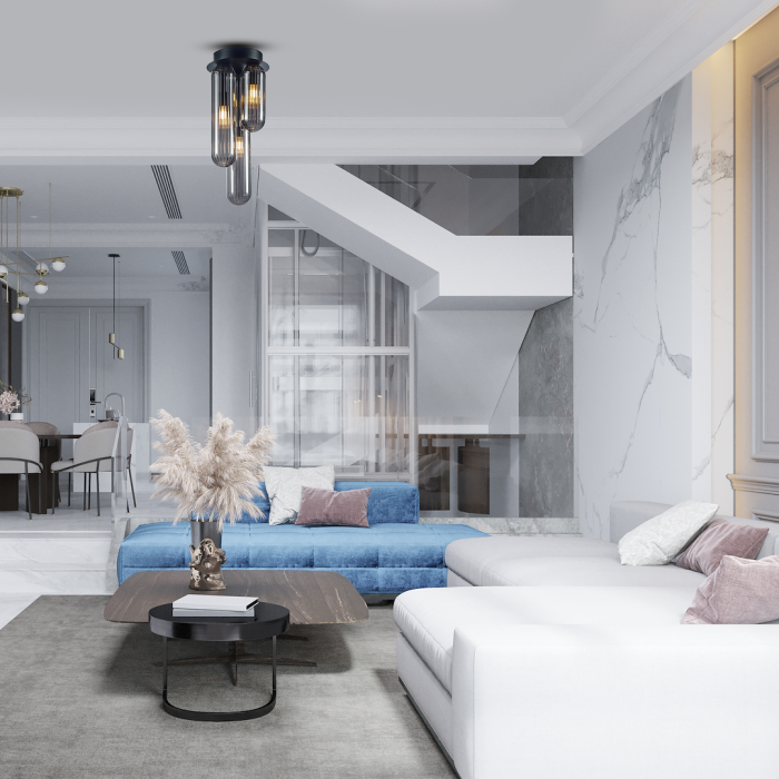 Plafonieră Milagro Pax  3xG9 max 9W   230V/50Hz Black Metal & Sticla IP20 [3]