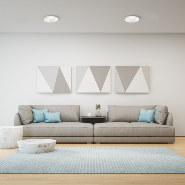 Plafoniera Milagro Pepe LED 10W 960lm 4000K 230V White Metal & Plastic IP44 [2]