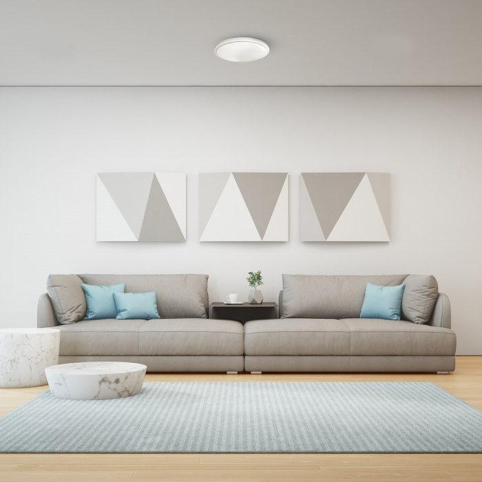 Plafoniera Milagro Pepe LED 19W 1985lm 4000K 230V White Metal & Plastic IP44 [2]