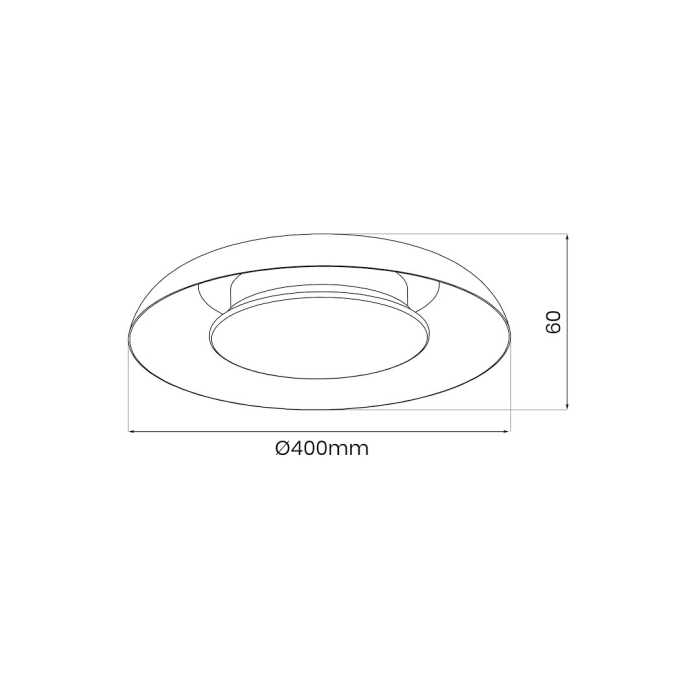 Plafoniera Milagro Piattino LED 30W 1900 lm 3000K/4000K/6000K 230V Black & Gold Metal & Acril IP20 [7]