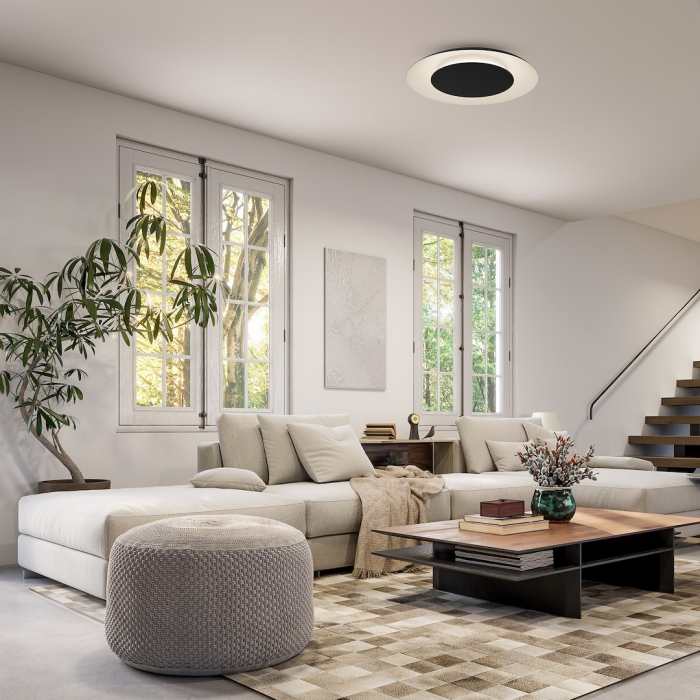 Plafoniera Milagro Piattino LED 30W 1900 lm 3000K/4000K/6000K 230V Black Metal & Acril IP20 [5]