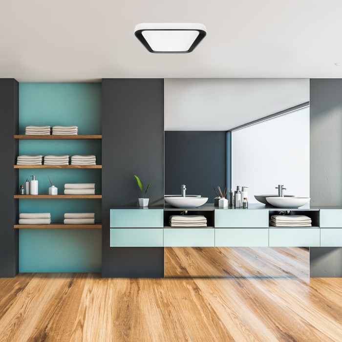 Plafoniera Milagro Quadro LED 66W 7050lm 3000K/6000K 230V Black Metal & Plastic IP20 [3]