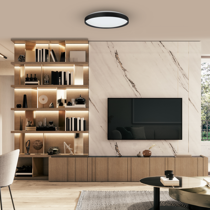 Plafoniera Milagro Ringo LED 36W 3250lm RGBW 230V Black Metal & Plastic IP20 [5]