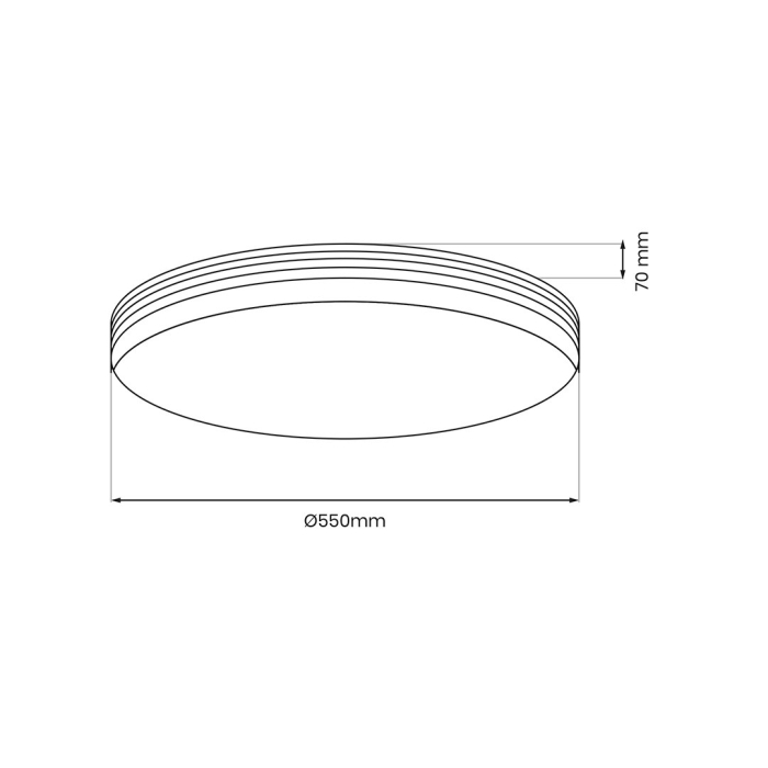 Plafoniera Milagro Siena LED 72W 4320lm 3000K/6000K 230V White Metal & Plastic IP20 [7]
