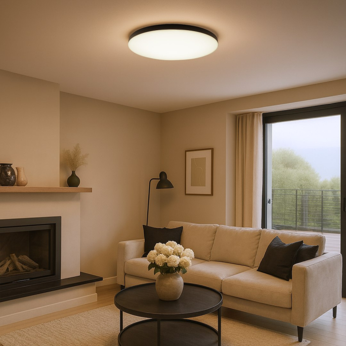 Plafoniera Milagro Siena LED 80W 8000 lm 3000K/4000K/6000K 230V Black Metal & Plastic IP20 [3]