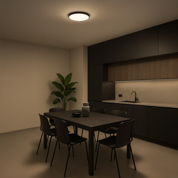 Plafonieră Milagro Slimi  18W 2300 lm 4000K 230V/50Hz Black & White Polipropilena & Polistiren IP40 [3]