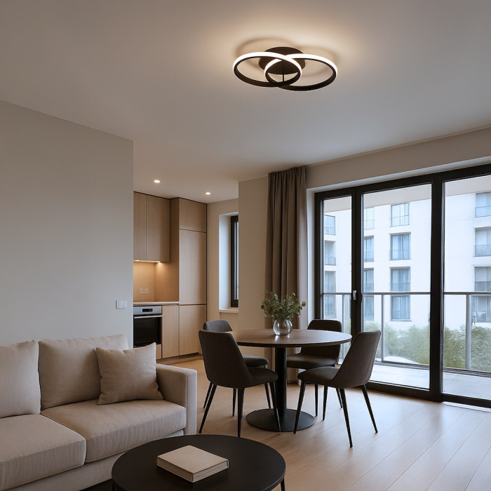 Plafoniera Milagro Titano LED 12W 710 lm 4000K 230V Black Metal IP20 [2]