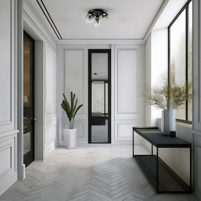 Plafoniera Milagro Vaso LED 12W 1131lm 3000K 230V Black Metal & Sticla IP20 [4]