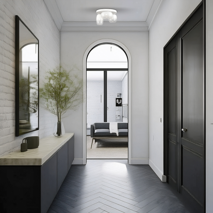 Plafoniera Milagro Vaso LED 12W 1131lm 3000K 230V White Metal & Sticla IP20 [4]