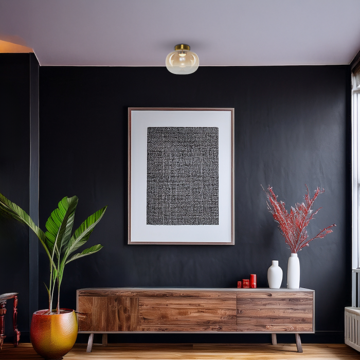 Plafoniera Milagro Vaso LED 4W 388lm 3000K 230V Gold & Amber Metal & Sticla IP20 [3]