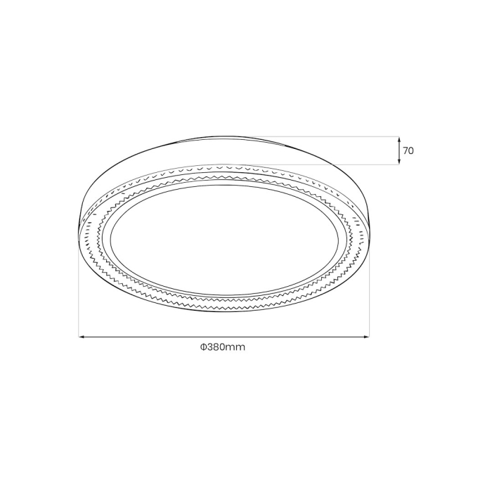 Plafoniera Milagro Vigo LED 24W 2400Lm 4000K 230V Transparent Metal & Plastic IP20 [7]