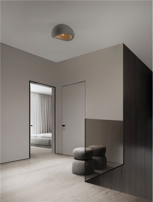 Plafoniera Nova Luce 9002677 AERE E27 1x12W  Polyurethane & Resin Stone Gray 400mm x 320mm IP20 [2]