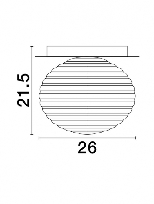 Plafoniera Nova Luce ALLEN E27 1x12W   Matt Gold Metal & Milky White Structured Glass IP20 [3]