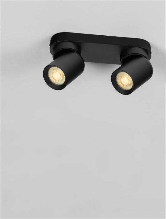 Plafoniera Nova Luce AMECY 9011340 GU10 2x10W    Sandy Black Aluminium  IP20 [7]