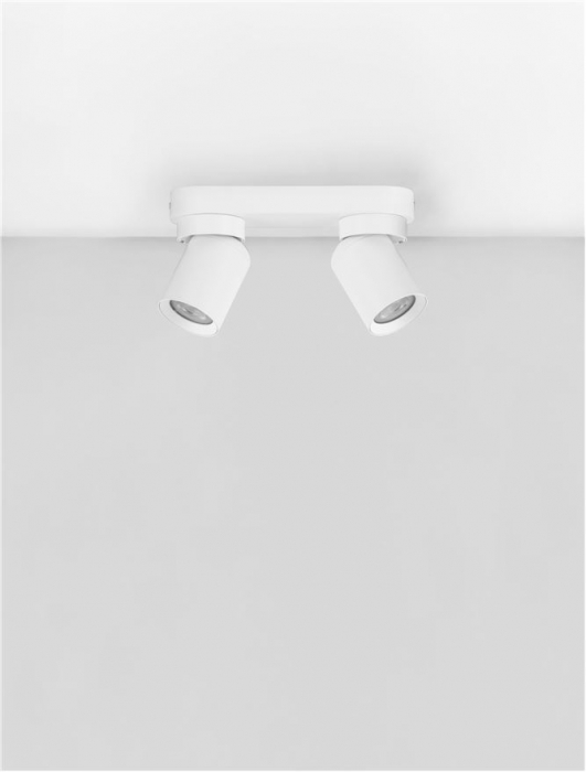 Plafoniera Nova Luce AMECY 9011341 GU10 2x10W    Sandy White Aluminium   IP20 [3]