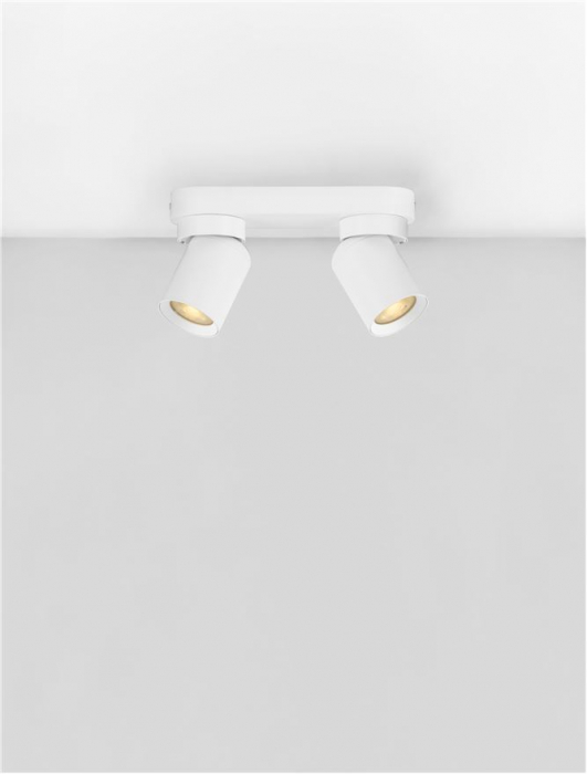 Plafoniera Nova Luce AMECY 9011341 GU10 2x10W    Sandy White Aluminium   IP20 [4]