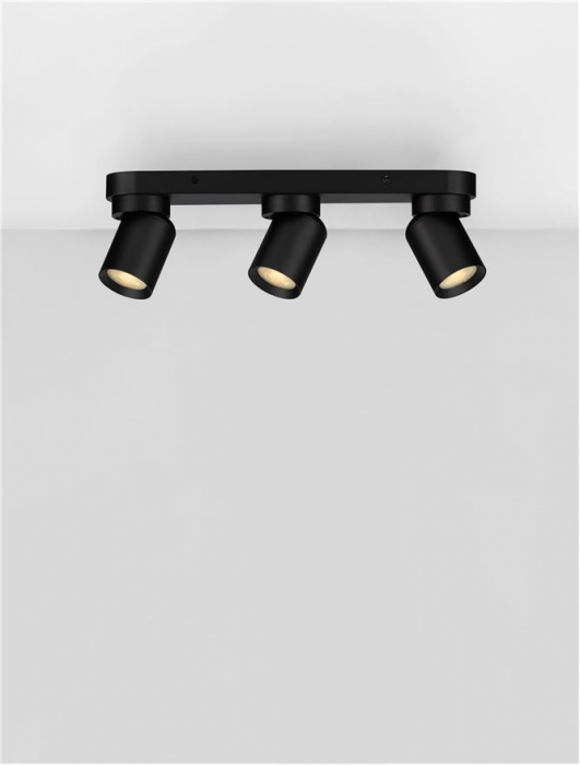 Plafoniera Nova Luce AMECY 9011342 GU10 3x10W    Sandy Black Aluminium  IP20 [4]