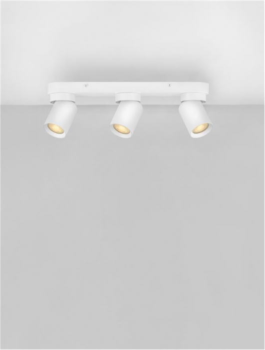 Plafoniera Nova Luce AMECY 9011343 GU10 3x10W    Sandy White Aluminium   IP20 [4]