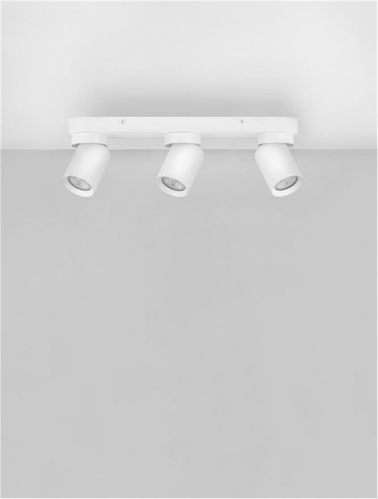 Plafoniera Nova Luce AMECY 9011343 GU10 3x10W    Sandy White Aluminium   IP20 [3]