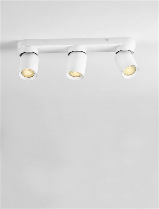 Plafoniera Nova Luce AMECY 9011343 GU10 3x10W    Sandy White Aluminium   IP20 [6]