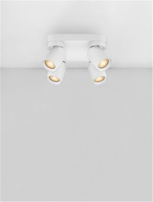Plafoniera Nova Luce AMECY 9011345 GU10 4x10W    Sandy White Aluminium   IP20 [4]