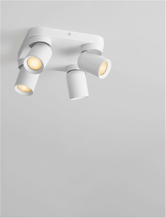 Plafoniera Nova Luce AMECY 9011345 GU10 4x10W    Sandy White Aluminium   IP20 [7]