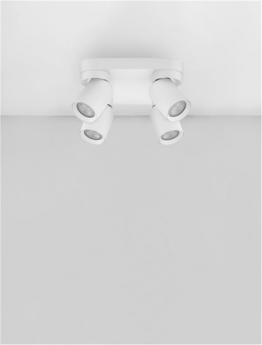 Plafoniera Nova Luce AMECY 9011345 GU10 4x10W    Sandy White Aluminium   IP20 [3]