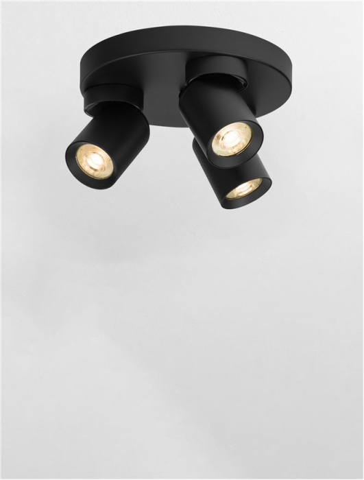 Plafoniera Nova Luce AMECY 9011348 GU10 3x10W    Sandy Black Aluminium  IP20 [6]