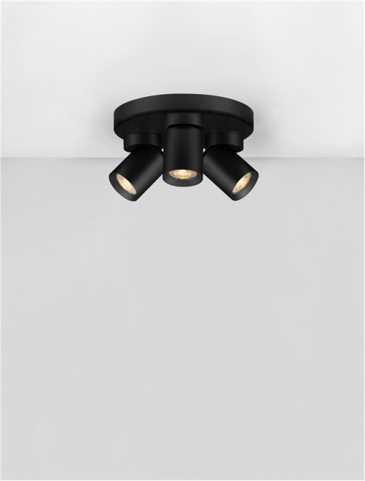 Plafoniera Nova Luce AMECY 9011348 GU10 3x10W    Sandy Black Aluminium  IP20 [4]