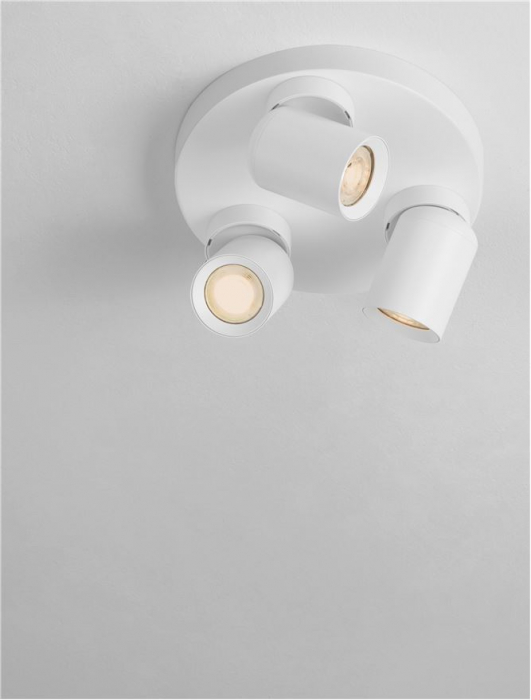 Plafoniera Nova Luce AMECY 9011349 GU10 3x10W    Sandy White Aluminium   IP20 [5]